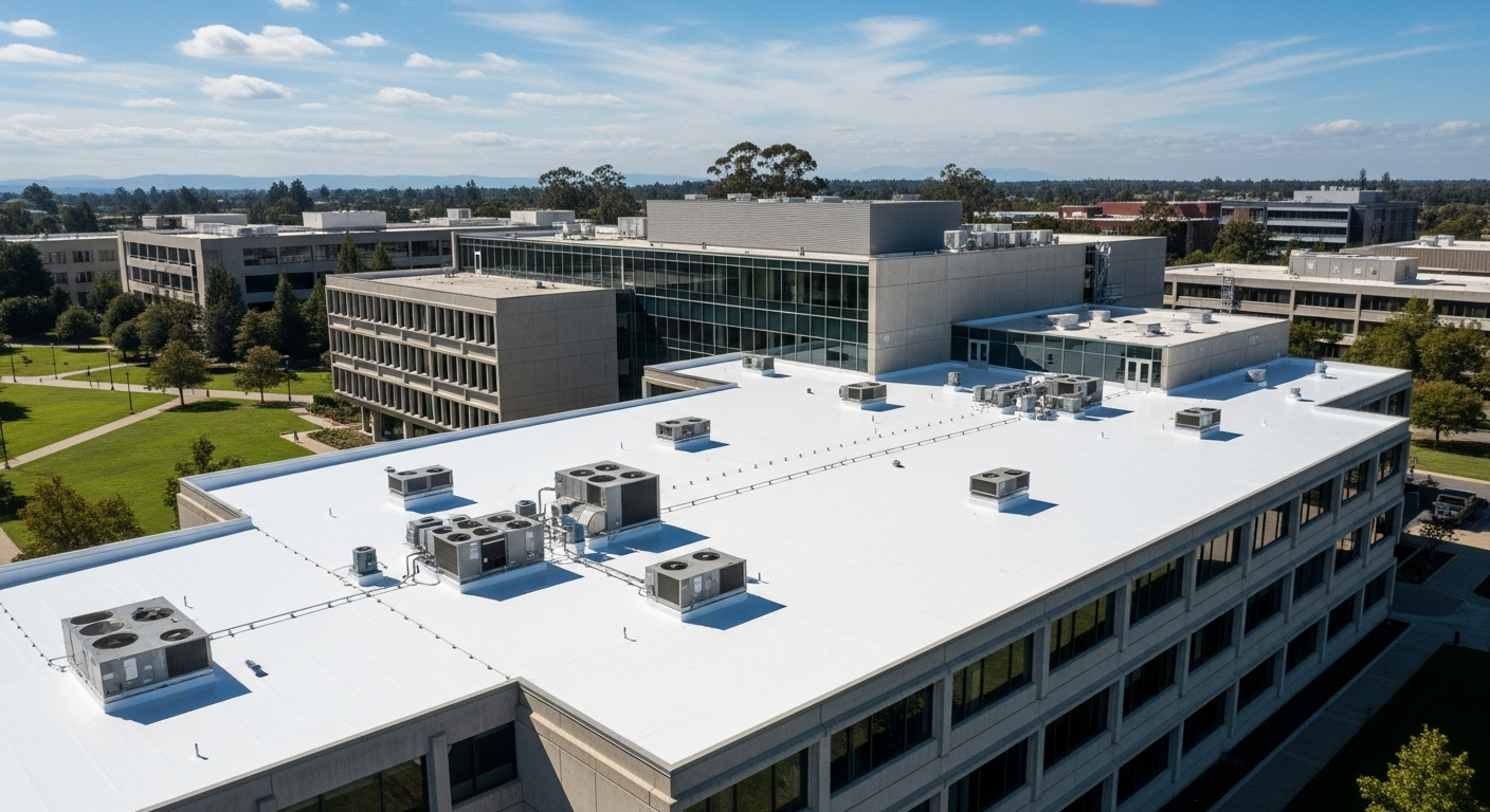 Metacrylics roof restoration at the University of Central Florida